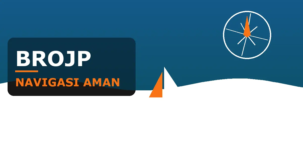 Ilustrasi kompas dan perahu menuju BROJP link alternatif resmi